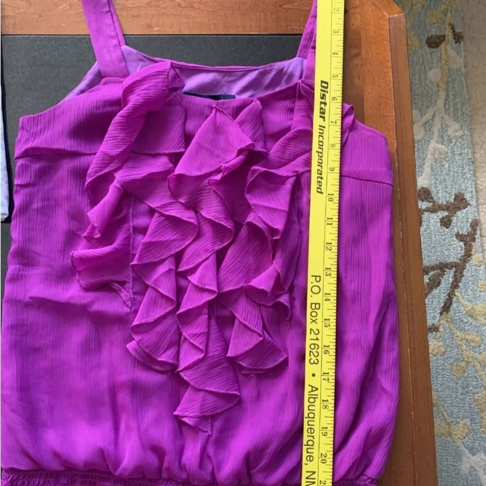 Boston Proper Ruffle Front Blouse- Sz 2 - Picture 6 of 11